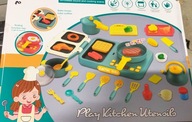 Zestawy zabawek kuchennych kuchenka garnek patelnia odgłos smażenia