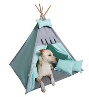 PINO Tipi miętowe dla psa kota legowisko namiot budka z imieniem psa kota