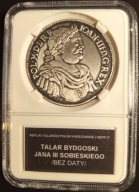 SREBRO.TALAR BYDGOSKI JANA III SOBIESKIEGO (BEZ DATY) -NEFRYT (334)