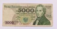 5000 ZŁOTYCH 1986 seria BA