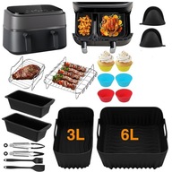 ZESTAW AKCESORIÓW DO FRYTKOWNICY PHILIPS AIRFRYER DUAL BASKET 6L 3L