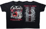 Obituary Cause of Death 35 lat Trasa USA Official T-Shirt koncert Wrocław