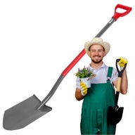 ŁOPATA Z SZPICEM METALOWA DO PRACY W OGRODZIE KOPANIA PIASKU ZIEMI SOLIDNY