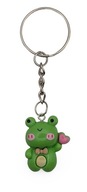 Brelok do Kluczy zielona żaba z serduszkiem zawieszka na prezent dla dzieci