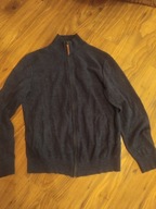 SWETER MĘSKI ROZPINANY NA ZAMEK GRANAT KLASYK M