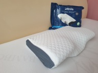 Poszewka na poduszkę Derila z pianki z pamięcią biała 50x30x10