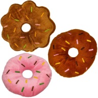Zestaw PLUSZOWYCH Zabawek dla Psa PSÓW DONUTY Donut z Piszczałką Zabawka