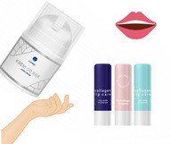 KREM DO RĄK + 3XPOMADKI DO UST KOLAGENOWE ZESTAW