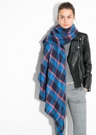 Reserved chusta szalik duży maxi paski krata Acne Studios kraciasty wzór XL