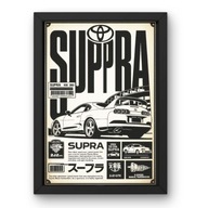 Toyota Supra Plakat 40x50 w Ramce | Obraz Motoryzacyjny, Dekoracja