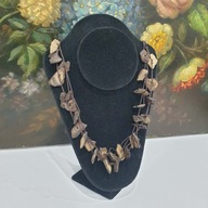 Naszyjnik 60 cm – imitacja kory drzewnej, tworzywo, styl naturalny