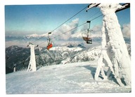 Pocztówka Słowacja Niskie Tatry wyciąg krzesełkowy na Chopok.