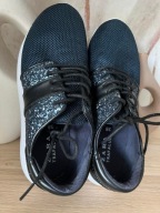 TENISÓWKI damskie Trampki Buty Sportowe cyrkonie brokat granatowe ZARA r 38