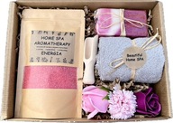 Duży Zestaw Prezentowy SPA Dla Babci Kosmetyki Kąpiel Ręcznik Sól