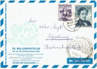 Austria - Lot balonu AUSTRIA na Dzień Flagi -1962r