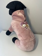 UBRANKO dres kombinezon welurowy dla psa typu york S