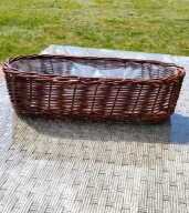 Doniczka wiklinowa z parzonej polskiej wikliny 50 cm
