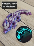 Figurka Wolf DragonCrystal 16cm - Ruchomy Świecący w Nocy - Druk 3D