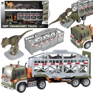 Ciężarówka z dinozaurami – transporter TIR + figurki, duży zestaw