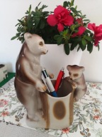 Figurka Niedzwiadki sygnowana Połonne