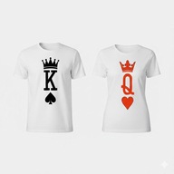 Zestaw Koszulek Dla Par – King & Queen WALENTYNKI PREZENT