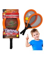 Rakietki Tenis Badminton Dzieci Duże Zestaw 2szt + Lotka Plaża Ogród 3+