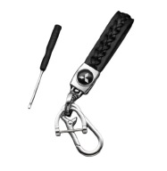 Brelok breloczek 3D MITSUBISHI plecionka czarna