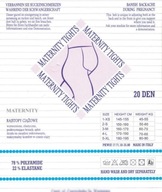 Rajstopy ciążowe 20 den jasny beż rozm. 4 L.