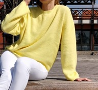 SWETER DAMSKI żółty luźny rozmiar S/M Beautifulsweater