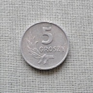 PRL 5 groszy 1971, bardzo ładna+, aluminium