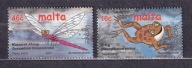 MALTA ** EUROPA, woda, żaba i ważka Mi 1127-28