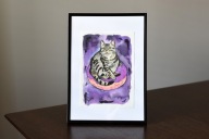 Obraz akwarelowa diva Jolka od @zkotkami x Fundacja KOT