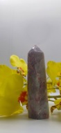 Obelisk stojący kryształ turmalin z kwarcem 88mm