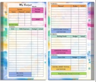 Karteczki do segregatora A5 - Budżet Miesięczny