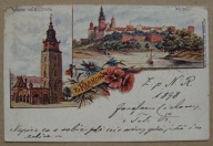 Kraków, dwa widoki, 1897