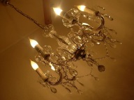 UROCZO ŚLICZNY ŻYRANDOL KRYSZTAŁOWY