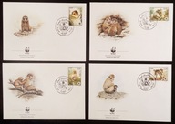 Algieria 1988 , WWF: małpy FDC