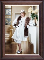 Obraz Tola Mankiewiczówna portret w drewnianej ramie ze szkłem