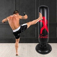 Worek Bokserski Dla Dzieci Stojący Treningowy Dmuchany Boks Rękawice Pompka