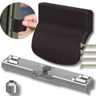 Zatrzask balkonowy pochwyt uchwyt do drzwi balkonowych zamek palacza BRĄZ