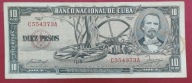 KUBA 10 PESOS 1956