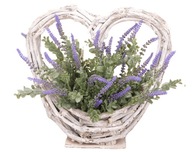 Stroik na cmentarz, KOMPOZYCJA wiązanka SERCE WIKLINOWE WSZYSTKICH ŚWIĘTYCH