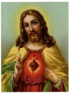 OBRAZEK ŚWIĘTY CHRYSTUS SERCE GOREJĄCE