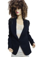 CULTURE elegancka do biura szkoły MARYNARKA z ecco skórą 36/38