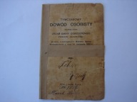Magistrat Dąbrowa / Ogrodzieniec - Dowód Osobisty 1922/ Felix Kasek