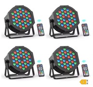 OŚWIETLENIE SCENICZNE 4PCS 36 LED RGB PAR LIGHT DMX512 + PILOT
