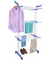 MOCNA SUSZARKA NA PRANIE UBRANIA BIELIZNĘ STOJĄCA DO UBRAŃ SKŁADANA DUŻA XL