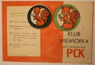 KLUB WIEWIÓRKA PCK PRZY SZKOLNYM KOLE LEGITYMACJA + PRZYPINKA