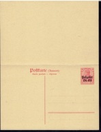 POST GEBIET ON Fi Cp 6 + NA ODPOWIEDŻ POSTKARTE