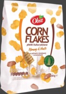 Płatki Śniadaniowe CORN FLAKES z Miodem i Orzeszkami Arachidowymi 250 g